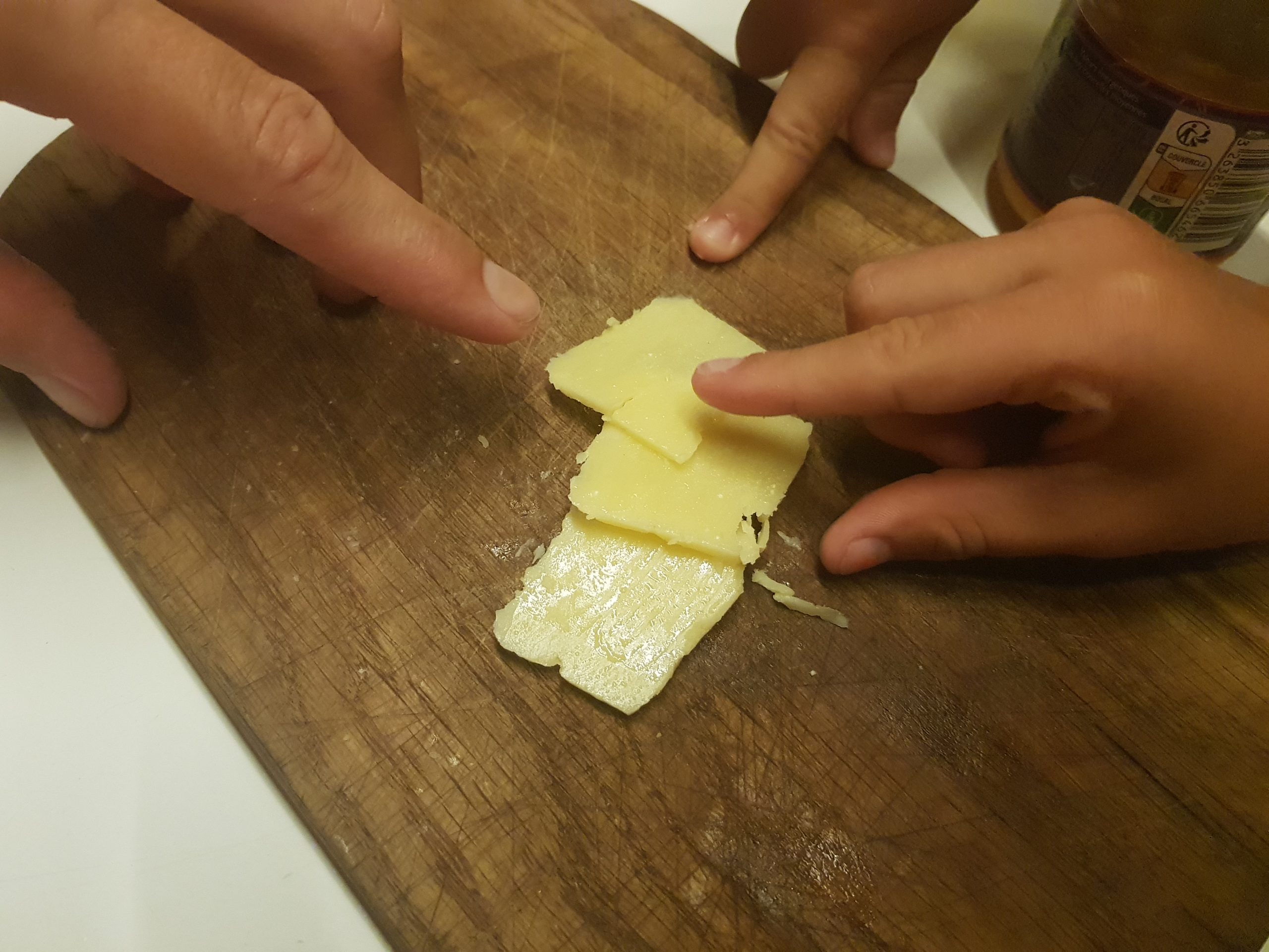die letzten Stück Vorarlberger Bergkäse von unserem Besuch auf Martinique